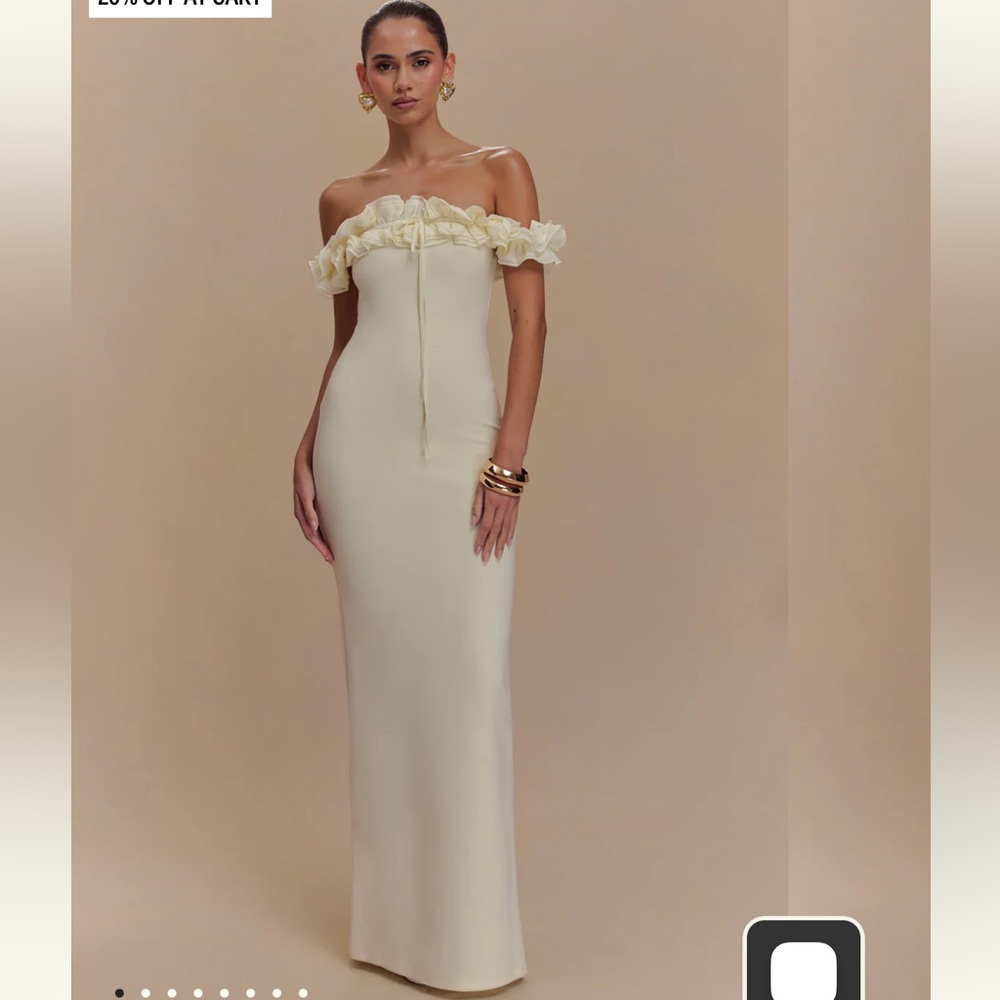 Meshki nova dress ivory